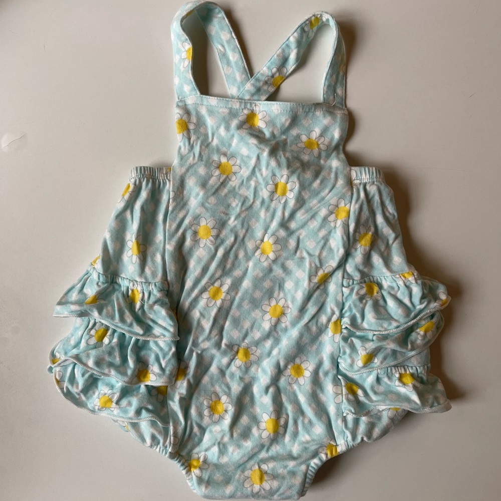 Angel Dear floral romper bubble suit - 12/18 months